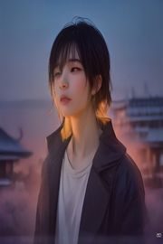 科幻冒险剧集封面，小蓝视频科幻频道，未来都市科技感视觉效果